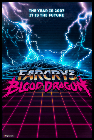 Illustration for article titled The Man Behind Blood Dragon's 80s-Drenched "Box Art"